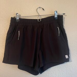 Size Large, black womens vuori shorts